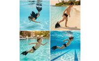 Mermaid Monofin Rigid Mermaid Fin Monofin with Foot Pockets Lightweight Swim Fin with Foot Pockets Comfortable for Swimmers