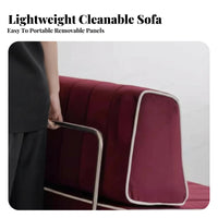 Sectional Unit Sofa Removable and Cleanable Cover L-Shaped Sectional Sleeper Transintended Forable to Bed Reconfigurable Layout