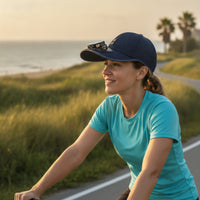 Baseball Cap with Fan UPF 50+ Solar Fan Hat Breathable Ventilated for Fishing, Gardening