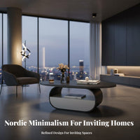 2 Pieces Minimalist aesthetic Round Nesting Tables Modern Look Coffee Table Set Two-Tsingle Color Household Furniture Space-Saving for Apartment Dwellers, Interior Design aficionados, Homeowners, Living Room, Small Spaces, Lounge Area