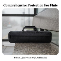 Flute Case Waterproof Flute Gig Bag Instrument Protection Crushproof Shockproof for Musicians, Travel, School