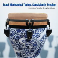 Hand Drum, African Drum, Mechanical Tuning, Lightweight, Professional Percussion Instrument for Adults and Beginners