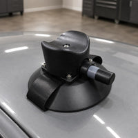 Rear-Wheel Suction Rack Wide Strap Suction-Mounted Bike Holder Cycling Gear Heavy Duty Black Plastic for Upright Mounting