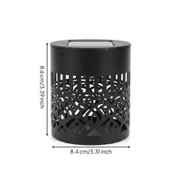 Decorative Solar Projection Wall Light with Metal Housing Wireless Solar Mandala Light Energy Saving Eco-Friendly for Courtyard