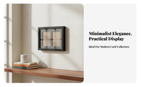 Sports Card Display Frame Guarding Design Trading Card Display Frame Easy to Install Scuff Resistant for Man Cave