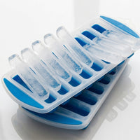 Water Bottle Ice Tray 4-Pack for Sports Drinks, Easy Release Long Bar Shape Bottle Ice Maker, Beverage Ice Mold includes Lid, Removable Lid Tray
