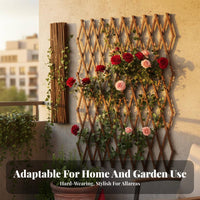Expandable Wooden Trellis Adjustable Size Expandable Lattice Panel Decorative lattice Weather-Resistant for homeowners