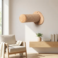 Wooden Cat Bed Cat Hammock, Wall Mounted Cat Perch, Modern Indoor Furniture with Removable Textile Cover, Hammock Wall for Climbing and Lounging