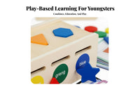 Wooden Classification Box Early Education Wooden Shape Sorting Box Educational