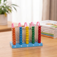 Wooden Abacus Educational Wooden Bead Abacus Bead Counting Toy Colorful Hands-on for Preschoolers, Preschool, Classroom