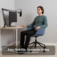 Height Adjustable Armless rotating Chair effortless Rolling Casters Office Furniture Modern Minimalist design Desk Seat Ergonomic Design for Streamers, Makeup lovers, Students, Study Room, Bedroom