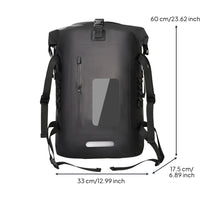 30 L Waterproof Backpack Front Zipper Pocket PVC Waterproof Backpack Reflective Strip Luggage