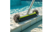 Heavy-Duty Pool Wall Brush Dense Bristles Pool Wall Scrubber for Pond, Bathroom, Thermal Spring