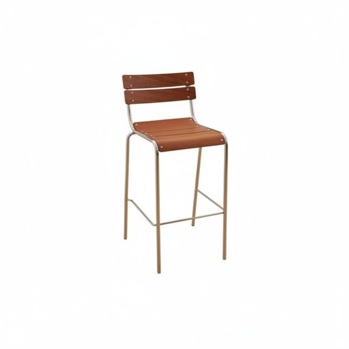 Nordic Design Bar Stool with backrestrest Iron Frame Counter Chair Minimalist design Seating Furniture Built-in Footrest for Homeowners, Adults, Business Owners, Cafe, Restaurant, Kitchen Island, Dining Room