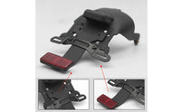 Backplate Registration Plate Holder Rear-Mounted Motorcycle Registration Plate Bracket Low-Profile for Motorcyclists