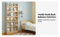 mounting surface surfaceMounted shelf space-saving Design front-display shelf Space-Saving Display Shelf for children, Book Lovers, Behind the Door, Bedroom, Nursery