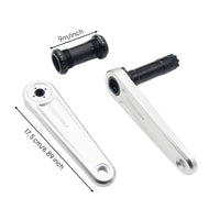 Crankset with DUB Spindle Streamlined Crank Assembly Strong for Commuters