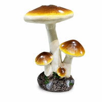 Mushrooms Figurine Glazed Mushrooms Statue Bright Decor for Gardeners, Homeowners, Courtyard