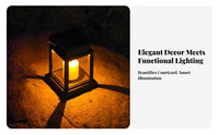LED Regal Lantern Dusk to Dawn Solar Candle Lantern Automatic activation/Off Hanging Landscape Luminaire for Patio Decorators, Homeowners, Balcony