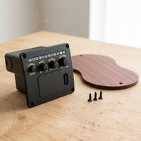 Acoustic Guitar Tone Control Tuner Easy to Install Guitar Tuner Preamp Powered Instrument Accessory for Stage, Practice