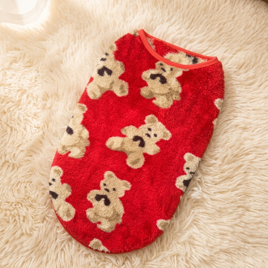 Winter Warm Dog Vest in Polyester, Casual Style Anti-Shedding Dog Coat for Unisex Husky Clothing, Golden Retriever and Labrador Clothing