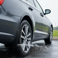 4 Pieces Body Protection Car Mud Flaps Wear Resistant Mudguard Set Flexible Plastic Wheel Well Guards Easy Installation for MG7 Owners