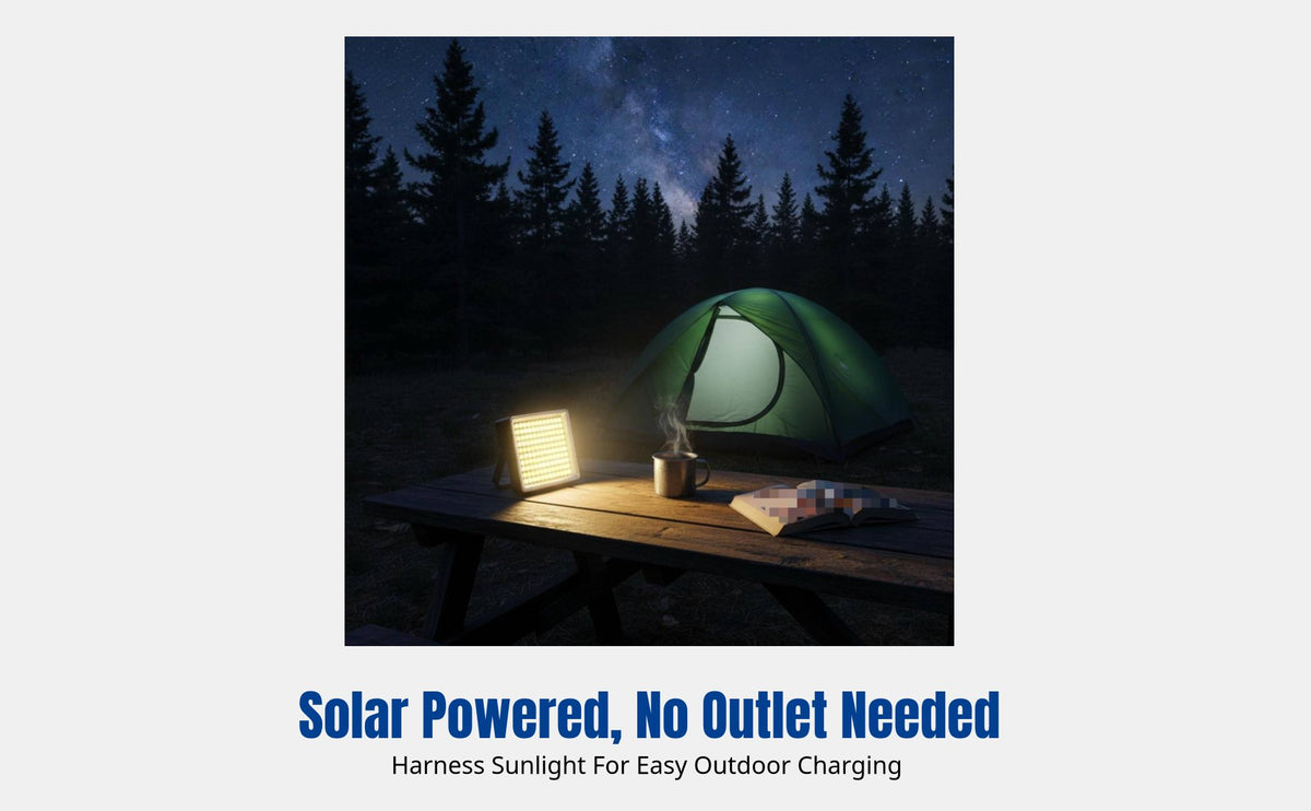 Outdoor Night Market Light, ultra-bright LED camping lamp, rechargeable solar emergency lighting