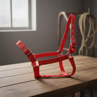 Adjustable Horse Halter Easy to Use Nylon Horse Halter Animal Tack for Riding, Training