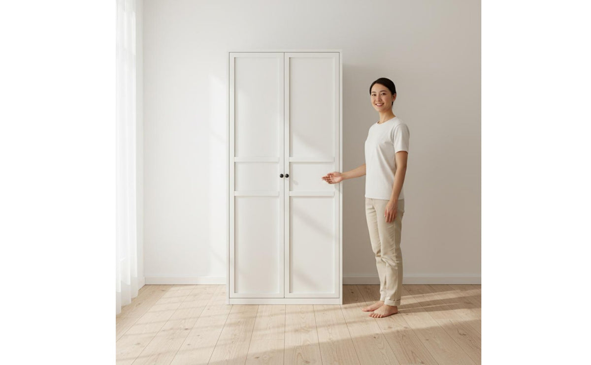 Formaldehyde-without Steel Bedroom Armoire Adjustable Shelves Freestanding Wardrobe with Drawers Combination Storage Wardrobe for Children