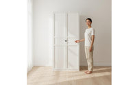 Formaldehyde-without Steel Bedroom Armoire Adjustable Shelves Freestanding Wardrobe with Drawers Combination Storage Wardrobe for Children