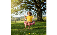 Tire Swing Outdoor Round Swing Seat Circular for Kids, Children, Backyard, Playground, Playroom