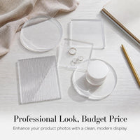 Acrylic Ripple Pattern Photography Prop for Cosmetics and Nail Art