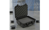 Impact-Resistant Hard Case with Hinged Lid Heavy-Duty Hard Plastic Case with Handle Lockable Crushproof for Technicians