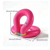 Double-Chamber Inflatable Swim Vest Thickened Swim Vest with Adjustable Strap Leak-Proof Swimwear Portable for Toddlers