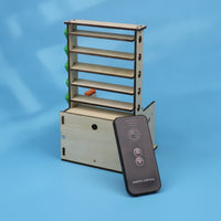 Window-Shade-Window Model Precision Mechanical Model with Remote Control Interactive Teaching Kit for Hobbyists