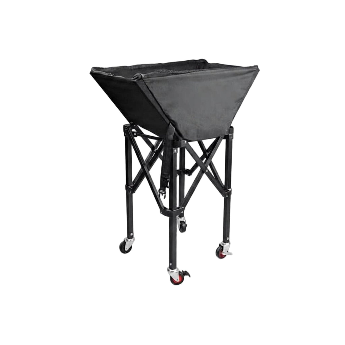 Folding Tennis Ball Cart Lightweight Tennis Ball Cart Aluminum Frame Mobile Pickleball Basket for Kindergarten Teachers