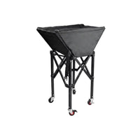 Folding Tennis Ball Cart Lightweight Tennis Ball Cart Aluminum Frame Mobile Pickleball Basket for Kindergarten Teachers