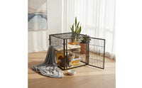 Litter Box Compatible Indoor Cat Villa Large Cat Enclosure