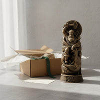 Viking God Statue Vintage Finish Mythological Resin Sculpture Northern European Mythology Idol Flat Base Resin Pagan Altar