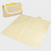 Picnic Blanket for Family Picnic, Thickened Waterproof Camping Mat with Film Coating, Beach Blanket with Storage Bag, Easy to Clean and Store