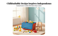 Frontopening Wheeled Container Clear View Household Storage With casters for children