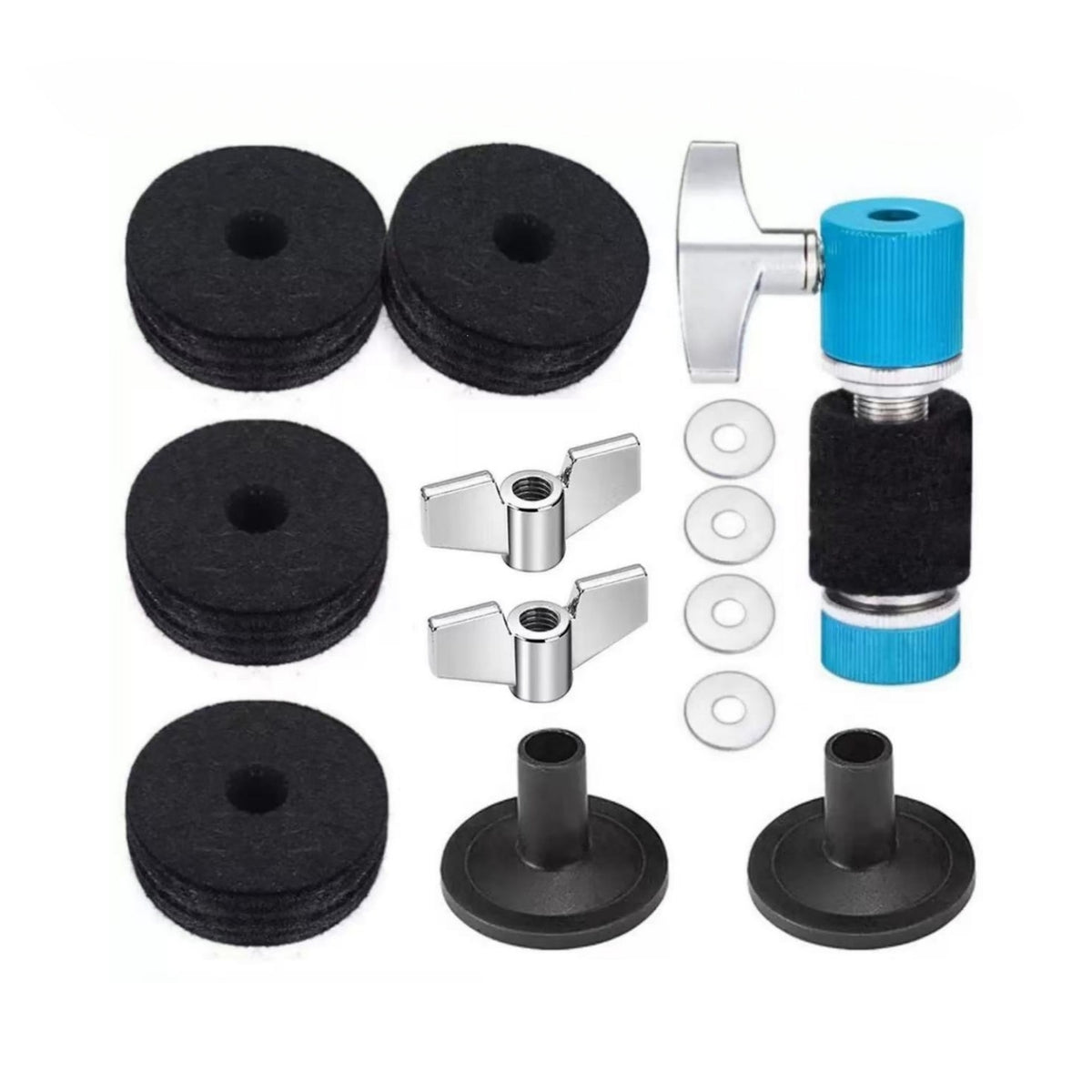 13 Pieces cymbalHat Clutch Kit Secure cymbalHat Clutch Washers for Stage Rigs