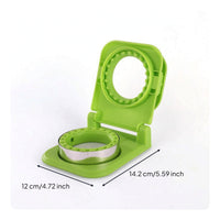 Sandwich Cutter with Sealer Stainless Steel Sandwich Cutter and Sealer Tool Easy to Use Spring-Assisted for Parents