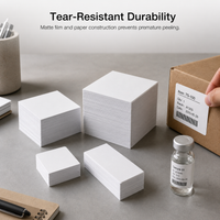 Thermal Shipping Label Paper for Logistics and E-commerce, Folded Fanfold Labels