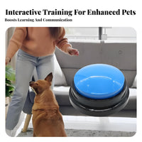 Capture and Playback Pet Talking Button Customizable Sound Dog Communication Button Educational for Dogs, Cat Owners, Playtime, Indoor, Home