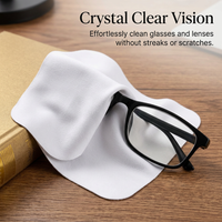 Microfiber Cleaning Cloths for Glass, Cartoon Pattern Eyeglass Cleaning Cloths On The Go, Portable Lens Cleaning Cloths for Electronic Screens