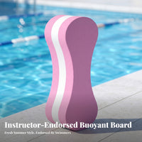 High Buoyancy Swimming Training Buoyancy Aid Board Odorless EVA Foam Kickboard Layered Construction Swimming Kick Board Rounded Ends for Adults, Children