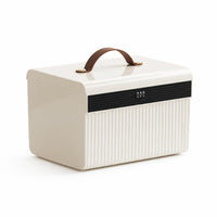 Lockable File Box with Lock Portable File Organizer Box Secure Compact for Home Office