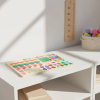 Spatial Awareness Wooden Tangram Game Fine Movement Skills Wooden Tangram Set Child-Centered Approach Multifunction Learning Game Safe Sanded Wood for Preschool, Kindergarten