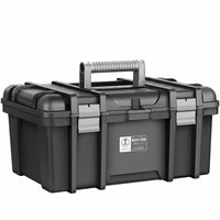Latch Closure Hard-Shell Tool Box Heavy-Duty Portable Tool Box Reinforced Carry Handle